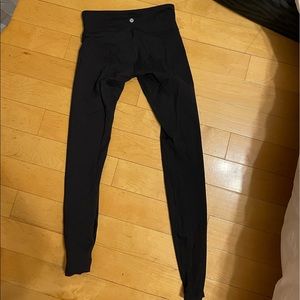 Lululemon wunder under leggings size 4. Black